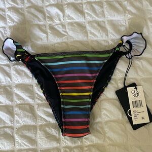 Chaser Rainbow Striped Bikini Bottom
